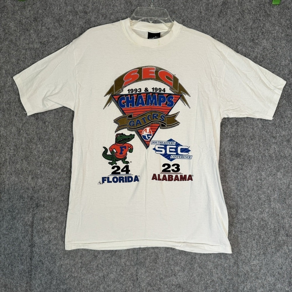 Vintage Florida Gators SEC Champs T-Shirt Mens Large 1993 1994 Single Stitch